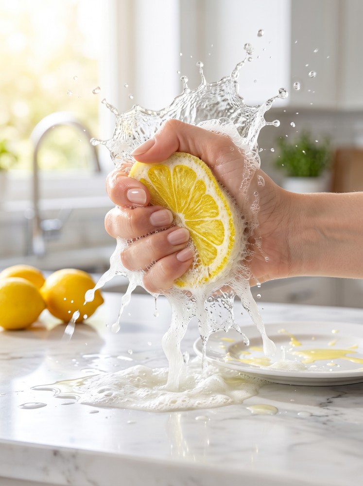 Limon Desenli Sihirli Sünger