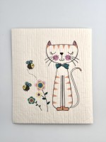 İsveç Bezi Hayvan Desenli 3'lü Set - Flamingo,Lama,Kedi